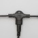 Garland "Curtain" 2 × 6 m, IP44, UMS, dark thread, 1440 LED, white glow, flicker, 220 V