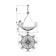 Suspension lamp Maytoni H021PL-08CH, E14, 8x40 W, 918x918x1420 mm, Chrome