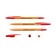 Ballic handle Erichkrause R-301 Orange Stick, node 0.7 mm, ink red, letter line 2000 meters, barcode on the handle