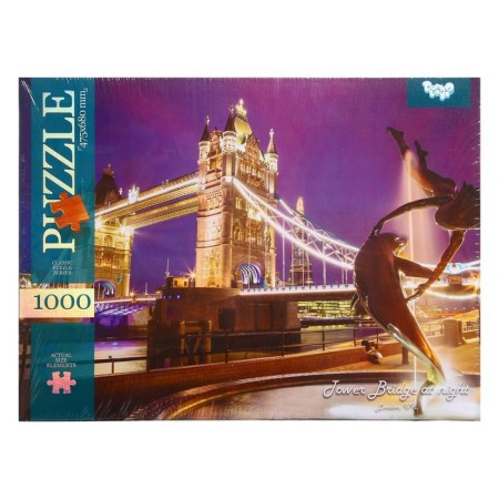 Puzzle "Tauer bridge at night", 1000 elements-1