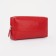 Cosmetic bag with lightning, red color