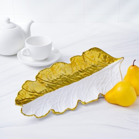Daille of the Golden Leaf, 38 × 15.5 cm, gold with white with white-4