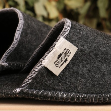 Slips for the bathhouse are gray women (26 cm int. Insole)-2