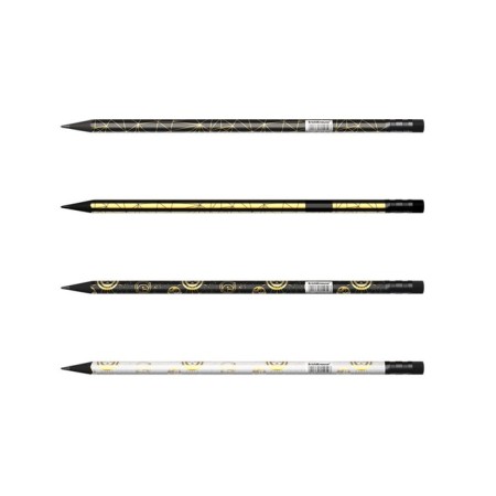 Chernographic pencil with Erichkrause "Magic Sky", HB, Grifel D = 2.2 mm, wood, three -sided with a print, in a tube, mix-3