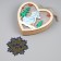 Christmas tree toy "Heart with the Snow Maiden", from batteries, glow warm white