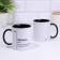 Name mug, sublimation "Leshad", black bottom