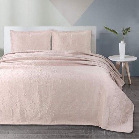 A set with a veil "Arabeska", size 240x260 cm, 50x70 cm - 2 pcs, color cream