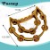 Musical-Buben toy "Voil shine", with metal bells, Mix color