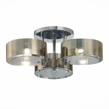 Ceiling EVOLUCE lamp. SL483.702.03. Foresta. 3x40 watts, E27, 60x60x20 cm, chromium color