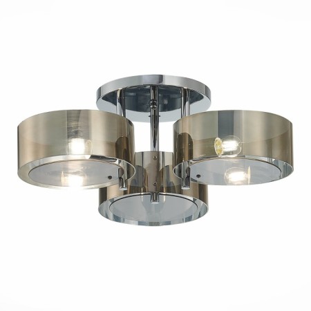 Ceiling EVOLUCE lamp. SL483.702.03. Foresta. 3x40 watts, E27, 60x60x20 cm, chromium color