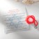 Bracelet-reinforcing "red thread" with a star of David and prayer, color silver, 35 cm
