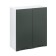 Hinged cabinet 600 Helga, 600x300x720, white/olive software MDF