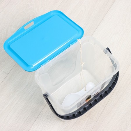 Container for washing powder, 6 l, color blue lagoon-3