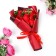 Exclusive bouquet of red soap roses, 11 pcs