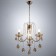 Causteen 06412/3 fgd gold/crystal 3x40W E14 48x48x96cm