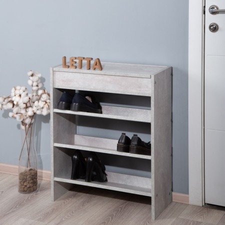 Shoe with a Malta box, 600 × 256 × 750 mm, color cement light