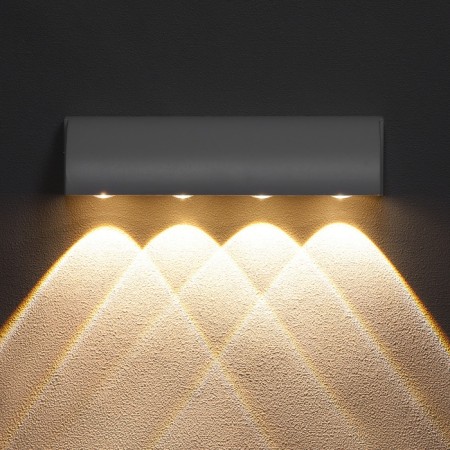Facade lamp "Cascade", FSD-092, 4 W, 3000K, 4 rays, IP65, 220 V, metal, white-2