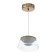 Bayerlux lamp "Dzeta" LED 24W 3000-6000K gold 18.5x18.5x9 cm