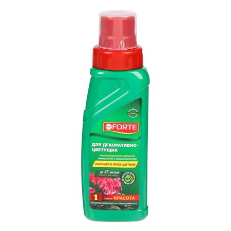 Fertilizer for decorative blooming Bona Forte, bottle, 285 ml-3