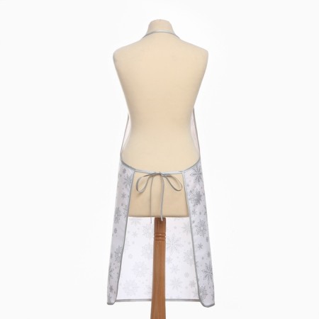 Apron shade snowflakes silver 70*80 cm, 100% p/e-8
