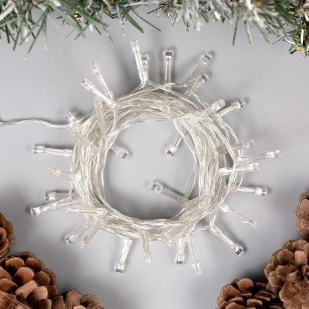 Garland “thread” 4 m, IP20, transparent thread, 40 LED, glow of multi, 2 modes, aakh3-1