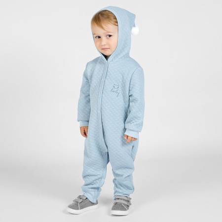 Cupids for children with a hood Bunny, height 74 cm, blue color