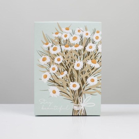 Gift folding box, packaging, "chamomile", 21 x 15 x 7 cm-4
