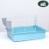 The cage for the rodents "Pigzon" No. 1 folding, 58 x 40 x 34 cm (+bowl, 2 feeders), turquoise