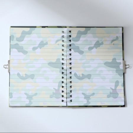 Notepad on the lock A6, 50 sheets in the solid cover "February 23"-4
