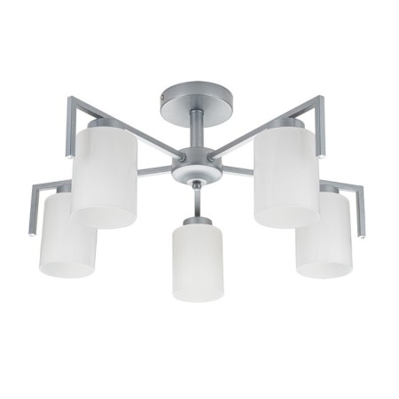 The lamp on the ESCADA rod, 1142/5p Silver. 5x60W, E27, 600x600x275 mm, silver color-1