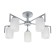 The lamp on the ESCADA rod, 1142/5p Silver. 5x60W, E27, 600x600x275 mm, silver color