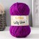 Yarn 70% acrylic, 30% silk "Softy Shine" 50 g 85 m color 15 blackberry