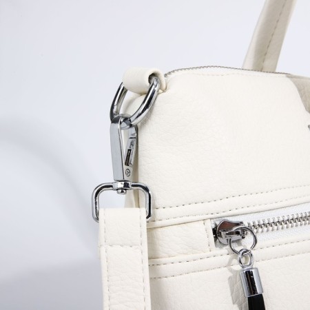 Lugus bag, 2 external pockets, white color-5