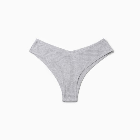 Panties female Braziliana, color gray melange, size 50 (XL)-2