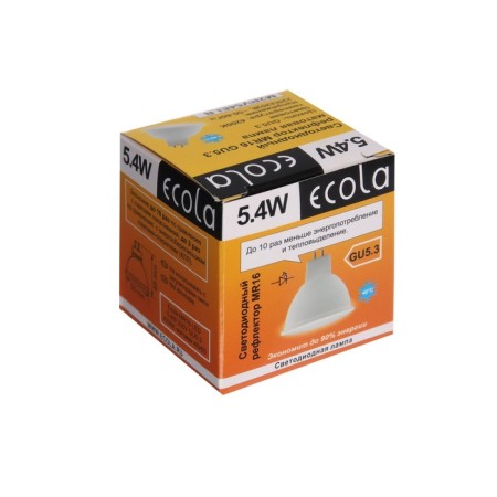 LED LED ECOLA, GU5.3, 5.4 W, 4200 K, day white, matte glass-4