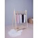 Sliders on a wide Rant Base elastic band, seams outward, height 62 cm, light-beige color