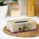 Lavender napkin stand, 21.5 × 12 × 7.2 cm