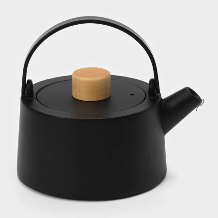 Cast iron kettle with enameled coating inside Magma "Saigon", 1.1 l, with sieve-8