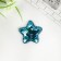 Decor for creativity Textile "Stars" sequins set 4 pcs mix 5x5 cm