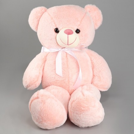 Soft toy "Bear" with a bow, 60 cm, the color is light - pink-1