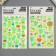 EVA sticker "Cacti/lamas" mix 25x14.5 cm