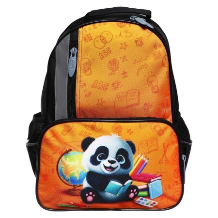 School backpack, 37 x 26 x 13 cm, ergonomic back, calligrata orth "Panda"-6
