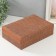Casket to the leatherette for jewelry "Chocolate" Combined 26.7x18.5x7.5 cm