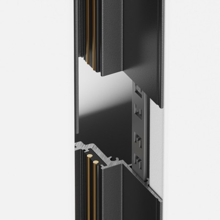 Connecting bar for the built-in track system Technical tra004C-222S, 7x1 cm, silver color-4