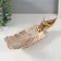 Souvenir Polystone stand "Two birds on the sheet" Gold 36x1.3x11.7 cm