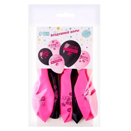 Latex ball 12 "" people like you do not get old ", 5 pcs.-3