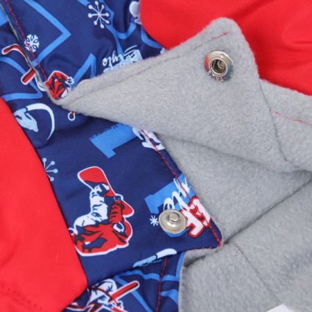 Zimovye jumpsuit for animals "Skier", M (DS 24-26, Osh 26-28, OG 36-38 cm), Mix-11