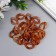 Decor for creativity plastic "Ring for the chain" marble Bezh set 25 pcs 2.3x1.65 cm