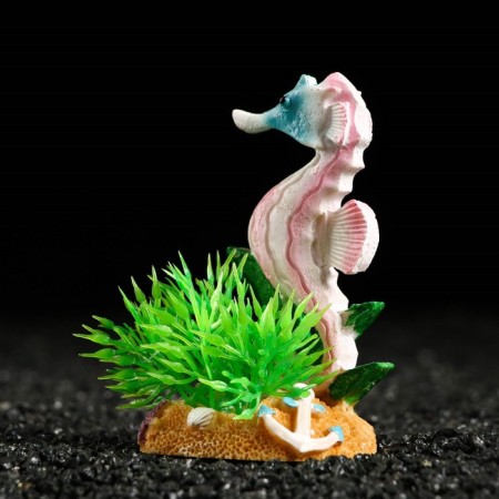 Decor for the Aquarium "Sea Horse" on a stand, 5 x 4.5 x 8.5 cm-2