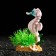 Decor for the Aquarium "Sea Horse" on a stand, 5 x 4.5 x 8.5 cm